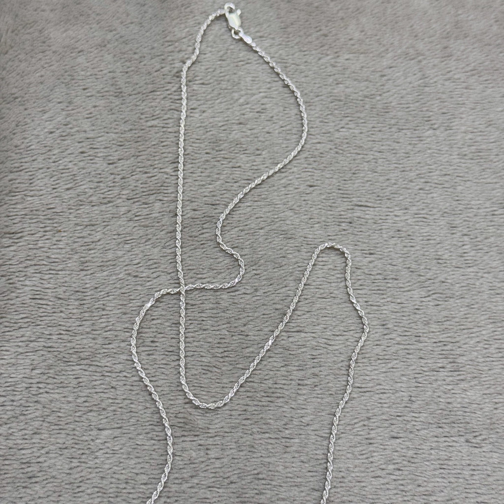 Original Italian silver necklace with feather pendant