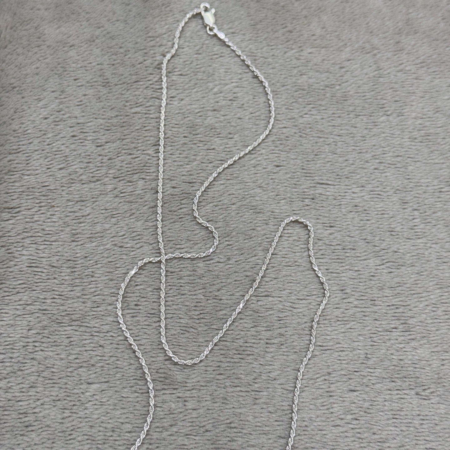 Original Italian silver necklace with feather pendant