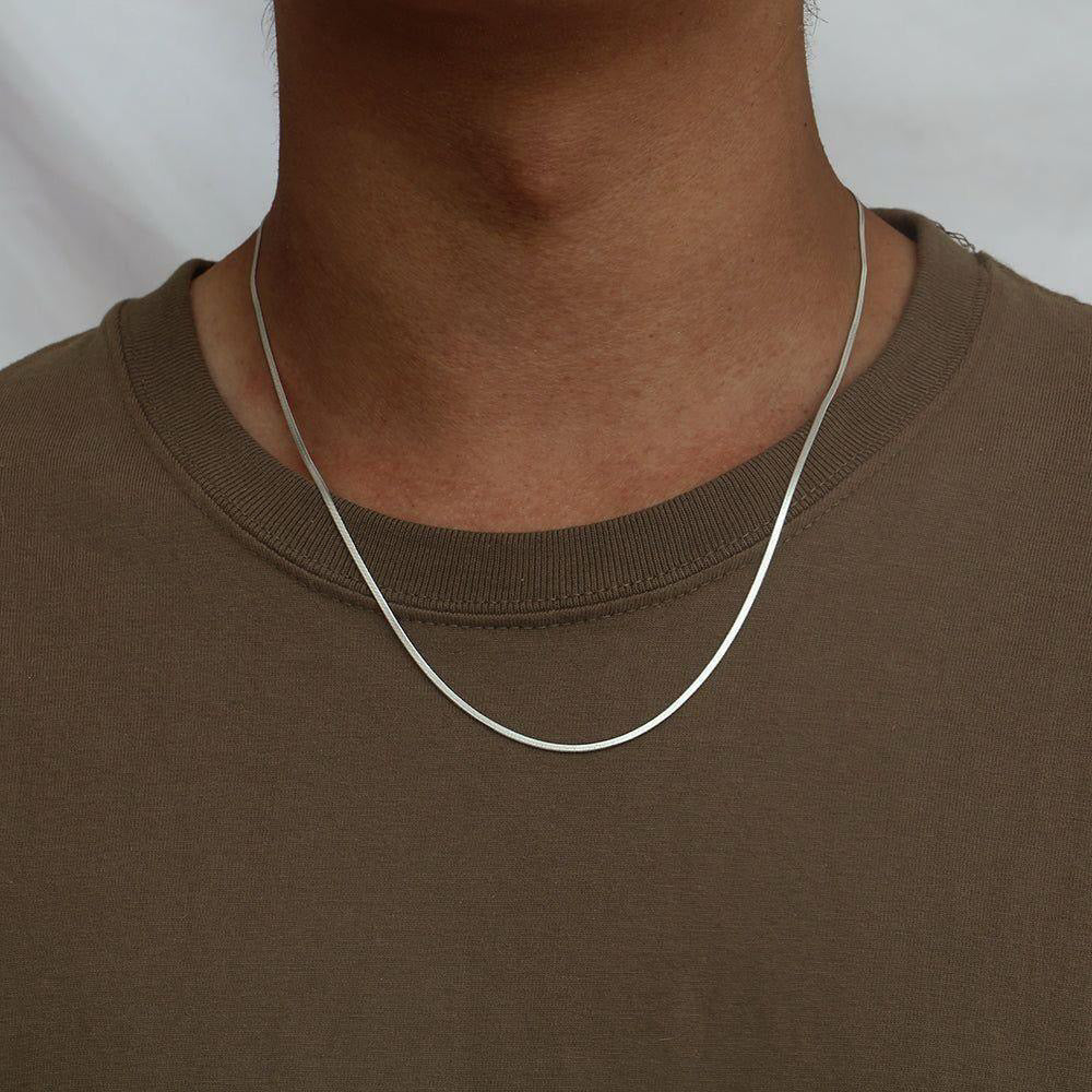 Original pure silver stainless steel necklace