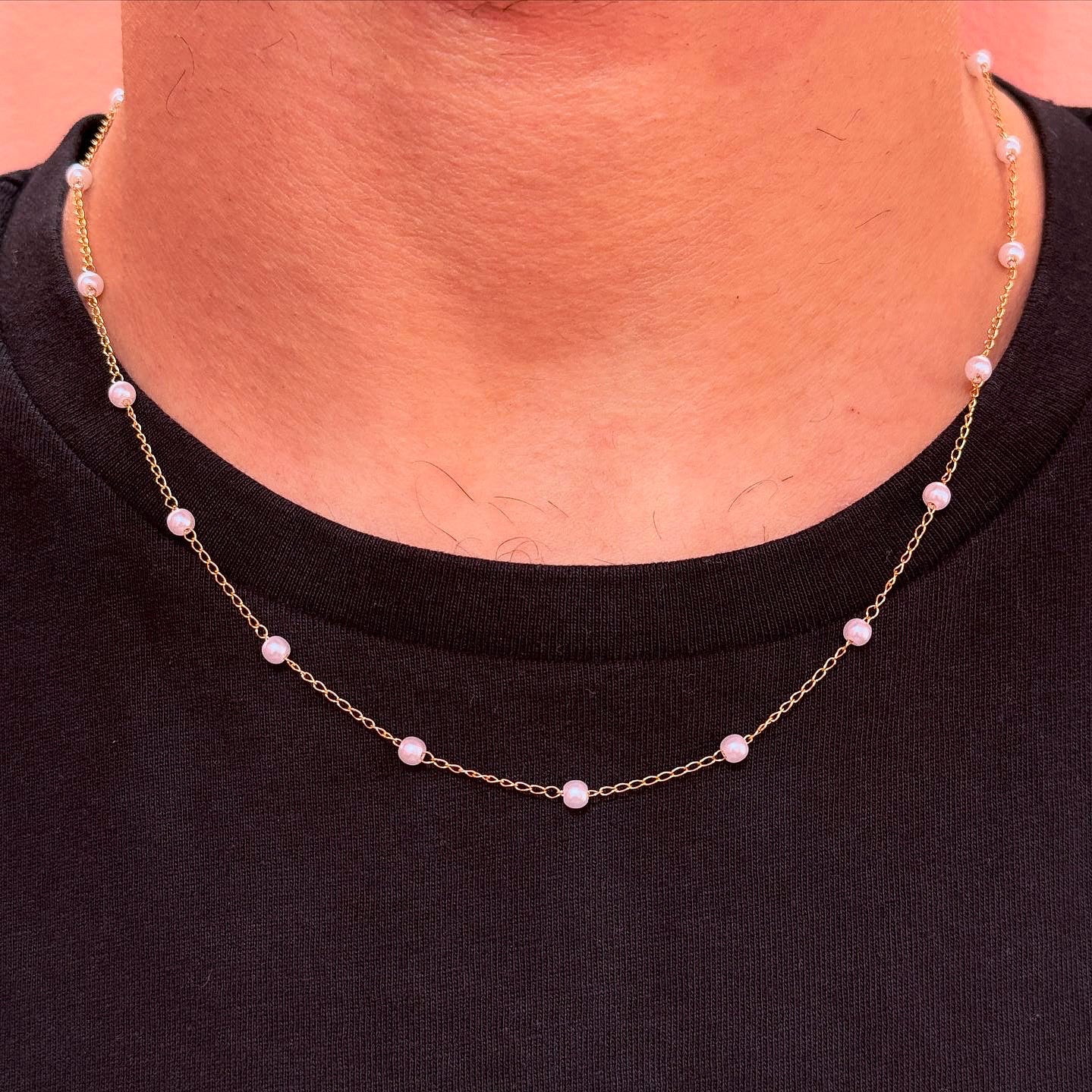 Unique necklace with original shell stone