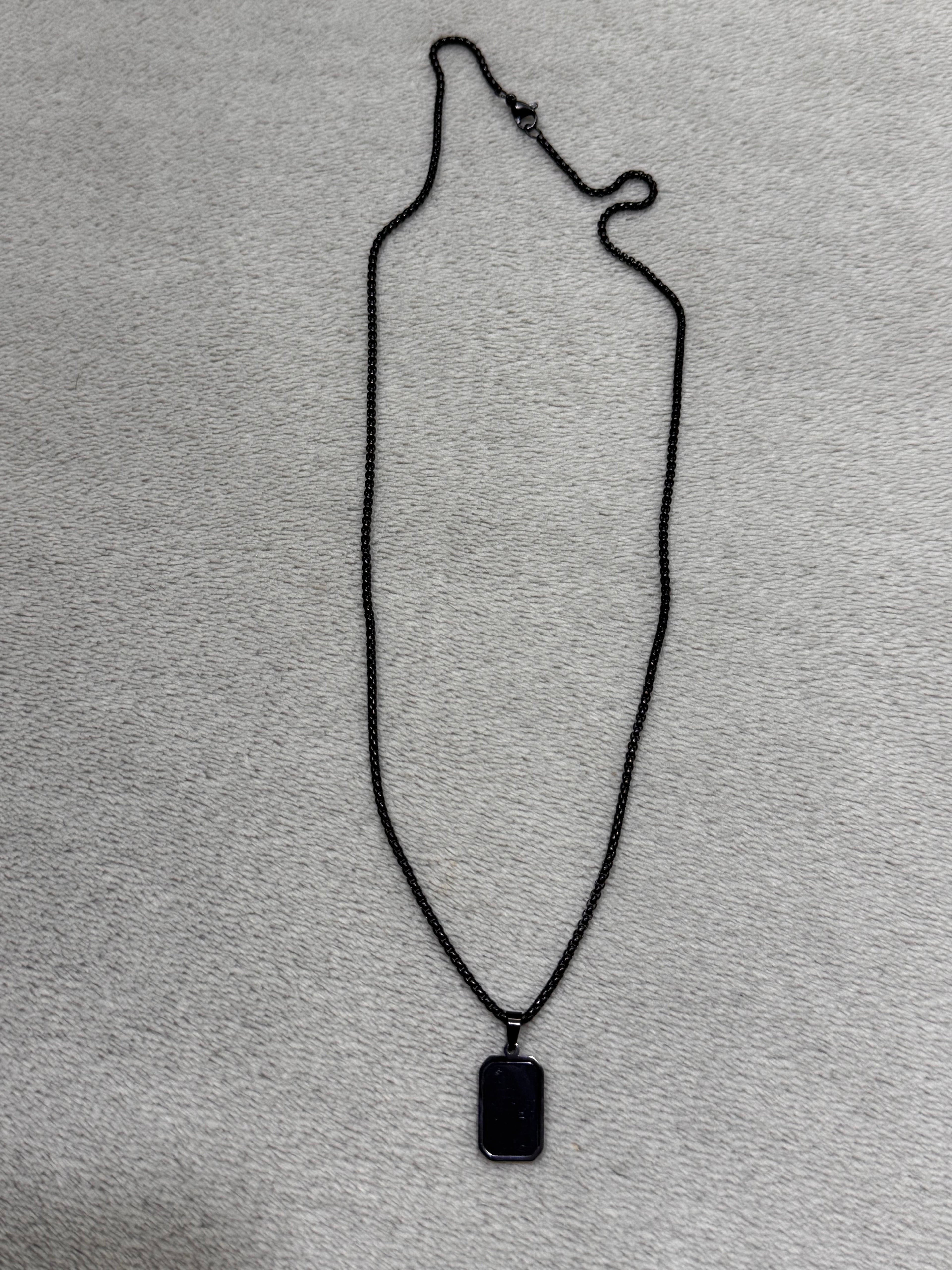 Original stainless steel black necklace