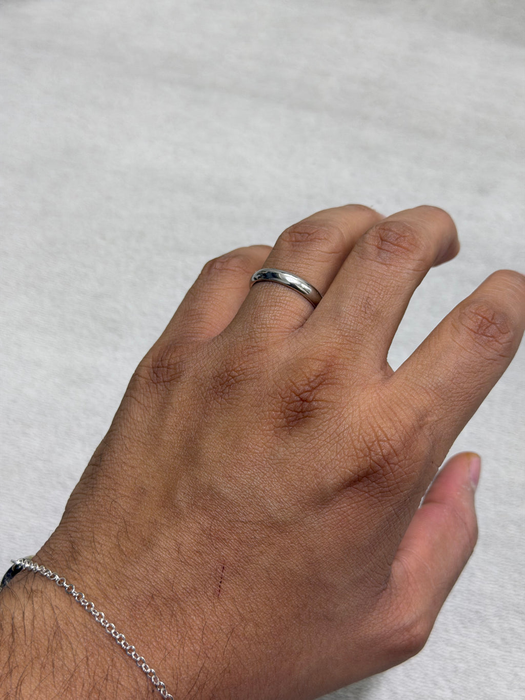 Original Italian silver wedding ring