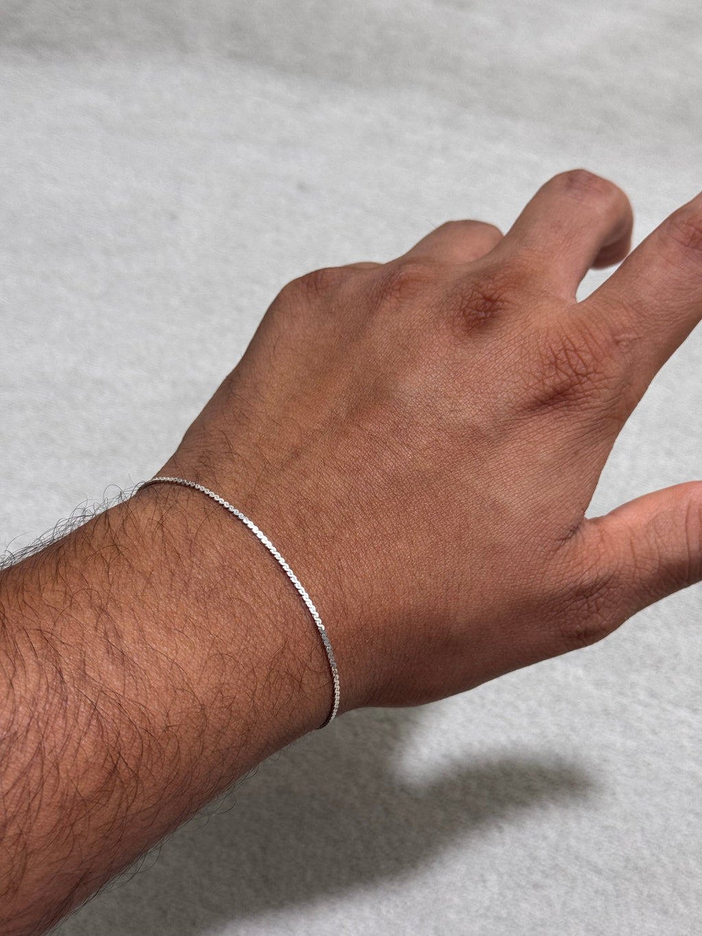 Unique Thin Silver Bracelet