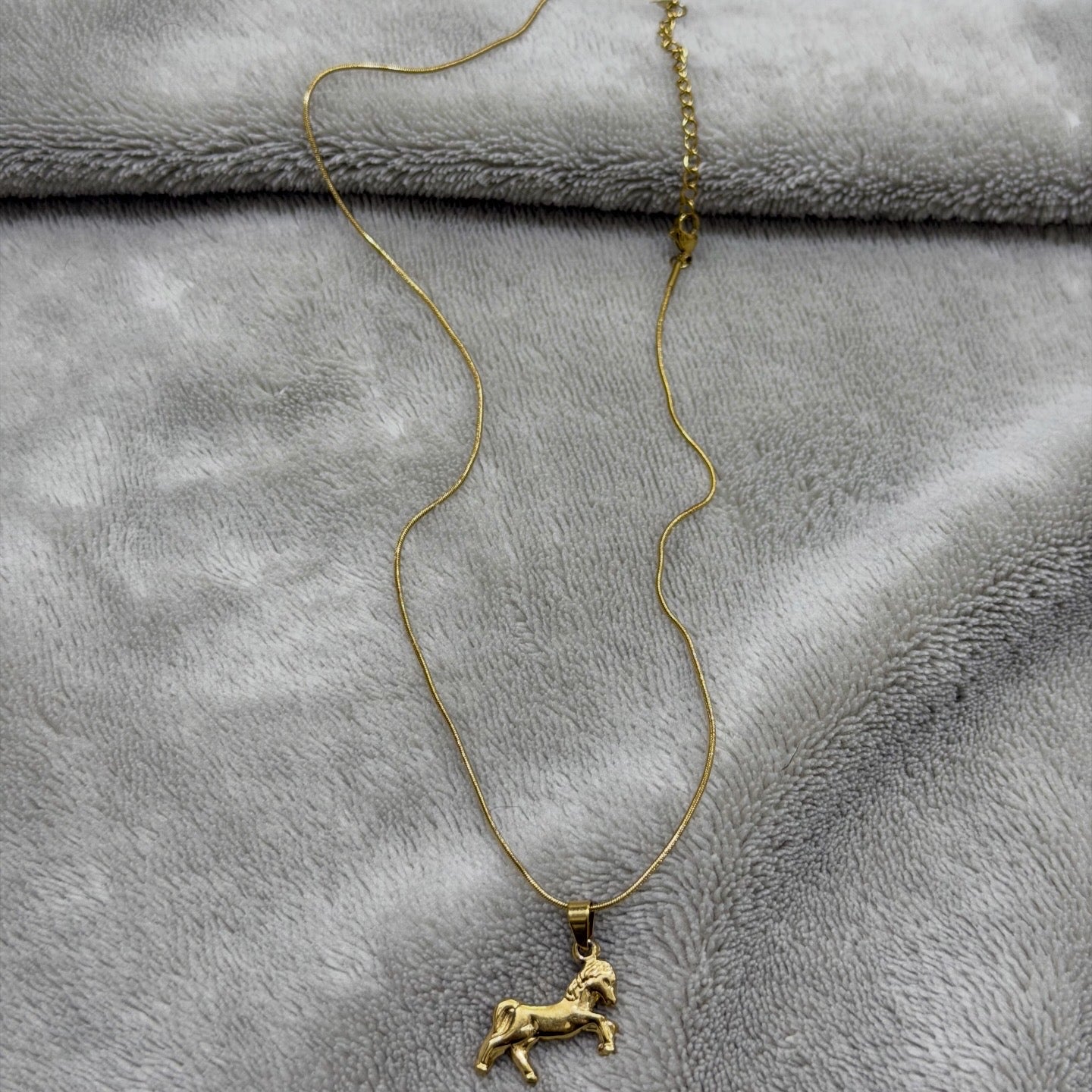 Original stainless steel horse necklace