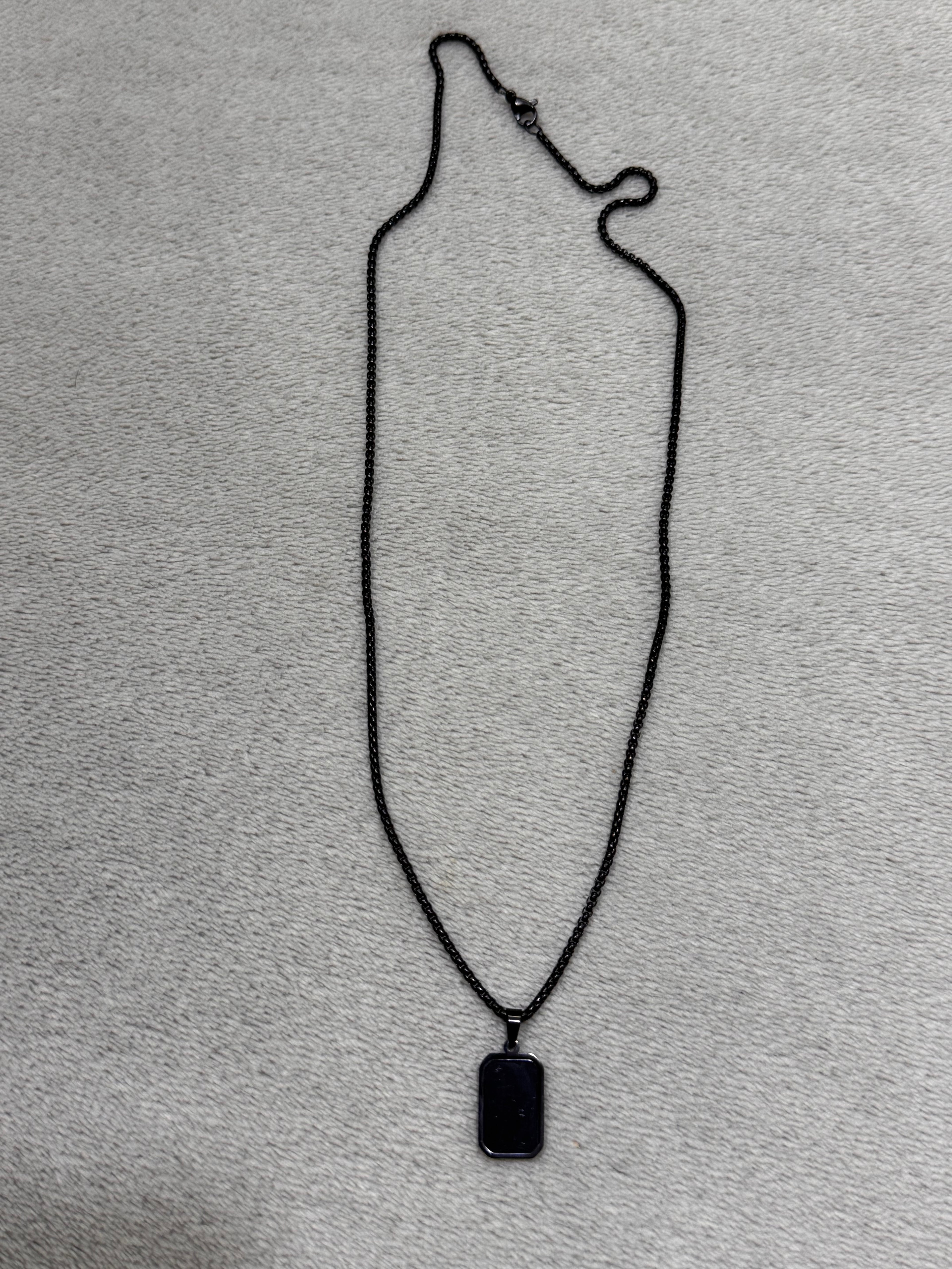 Original stainless steel black necklace