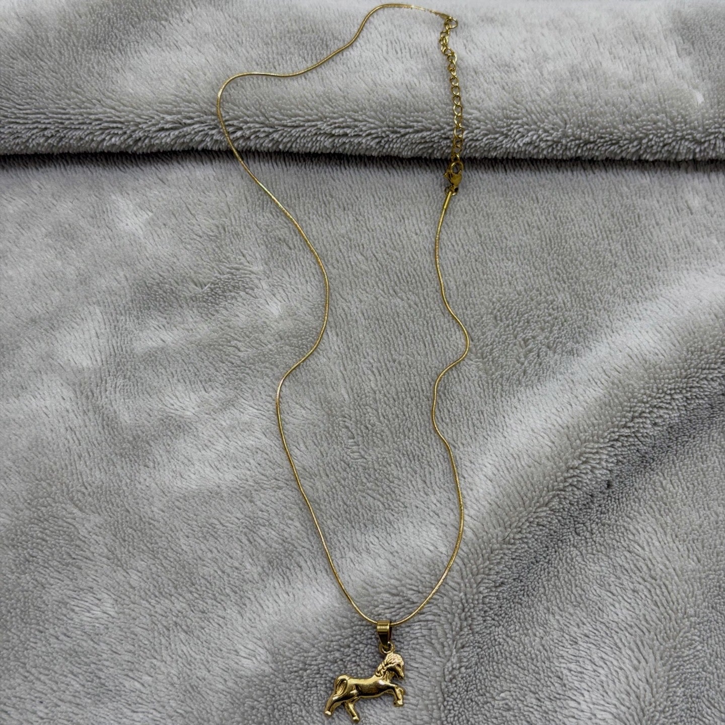 Original stainless steel horse necklace