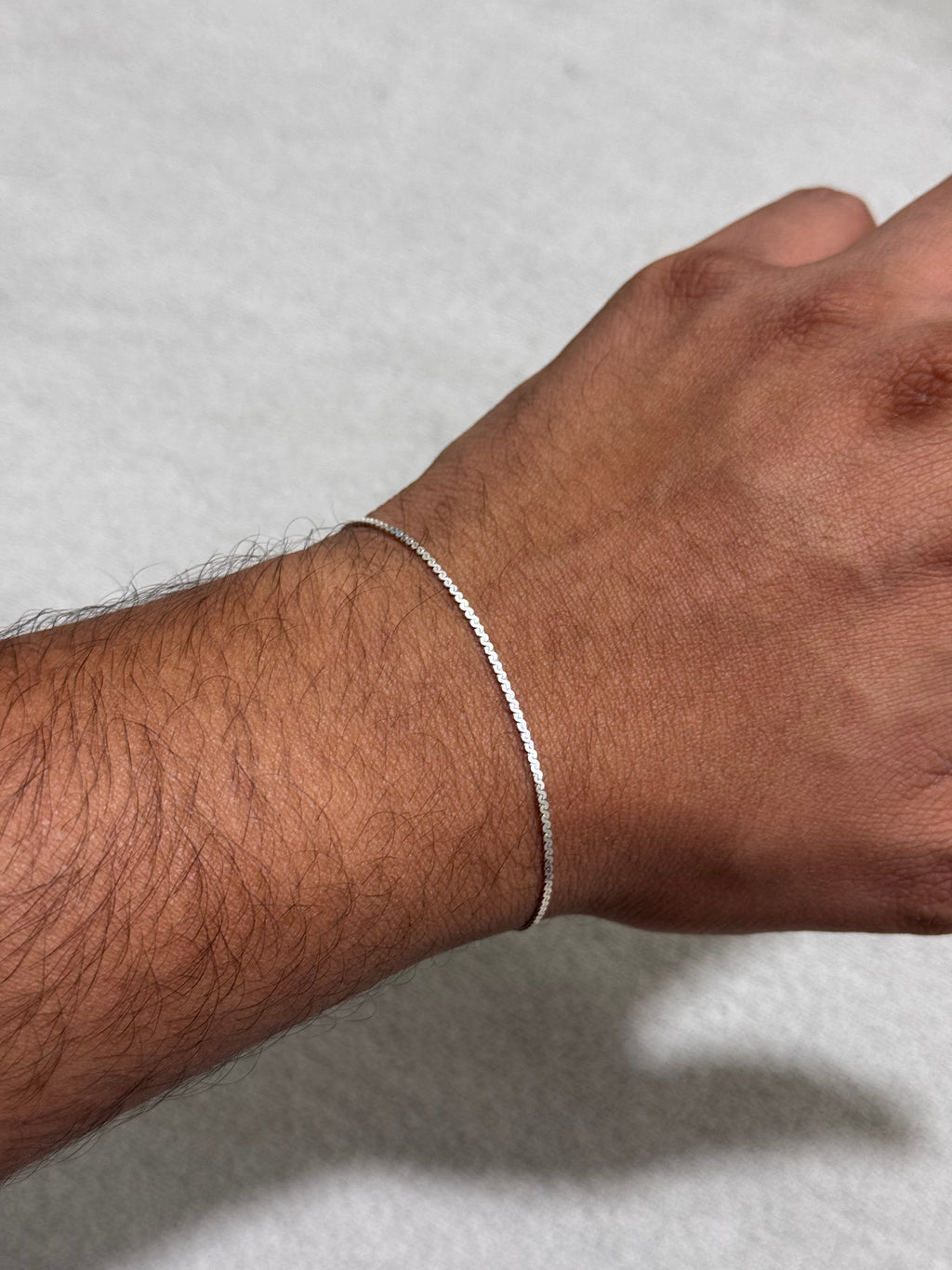 Unique Thin Silver Bracelet
