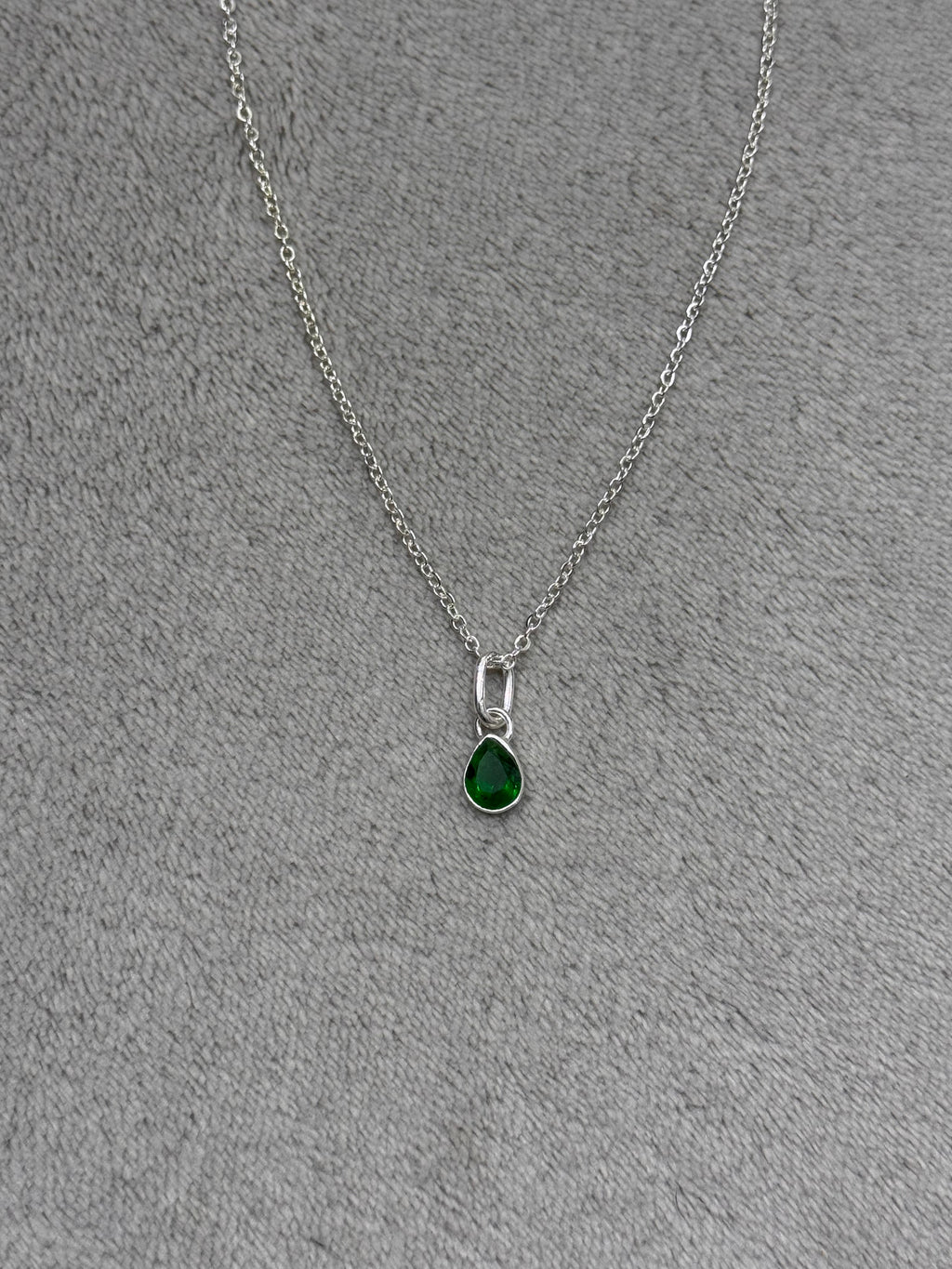 Original Italian silver with green pendant 💚