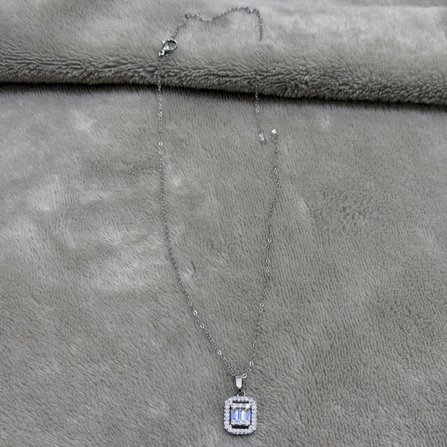 Original stainless steel diamond necklace