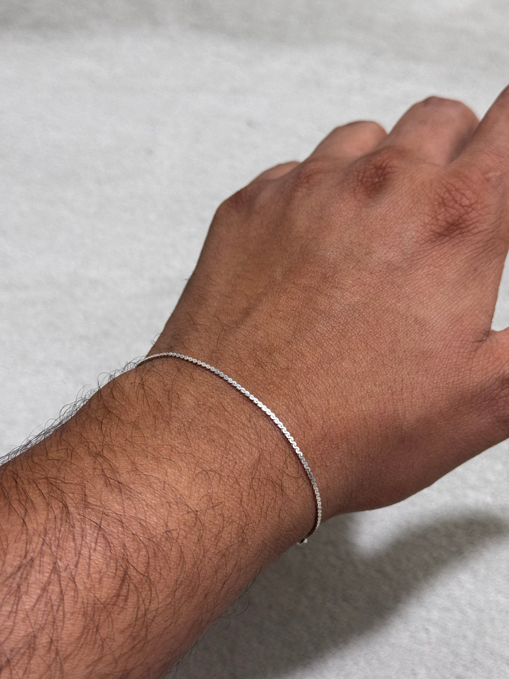 Unique Thin Silver Bracelet